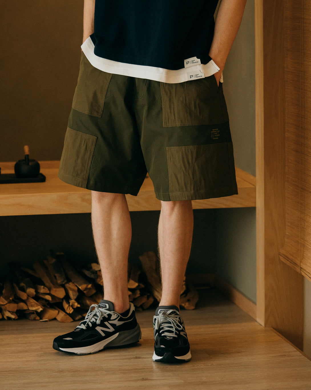 PBYPB Patch Wide Shorts - PublishByPublishBrand